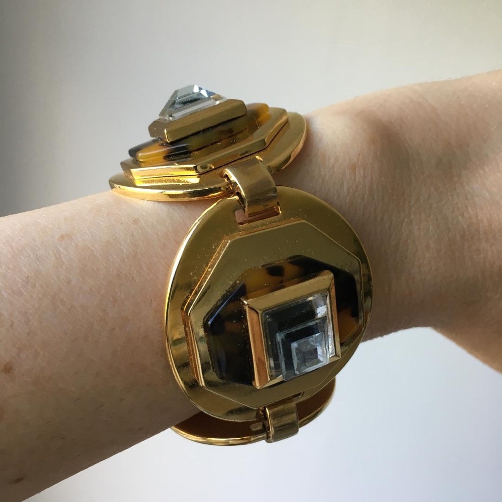 J.Crew Dome Gold Toggle Bracelet - Picture 3 of 6